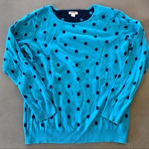 Old Navy Polka Dot Knit Top Sz L